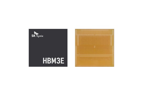 SK하이닉스가 세계 최초로 공급하기 시작하는 초고성능 AI메모리 HBM3E 제품 이미지 (사진=SK하이닉스)